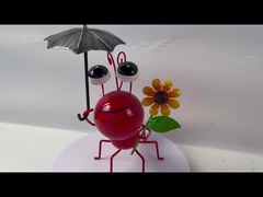 Metal pequeno Ant Garden Decoration Multicolor Metal Ant Yard Art Rustproof